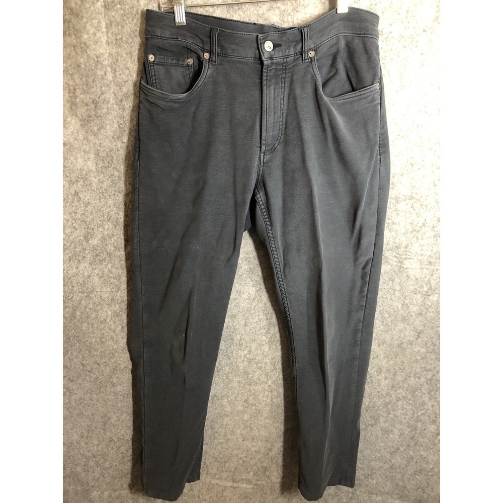 Faherty Pants Mens 33 Navy Blue 5 Pocket Stretch Career Casual Classic Outdoor